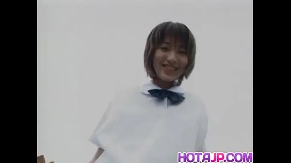 XXX Akane Yoshizawa in uniform gives blowjob top Videos