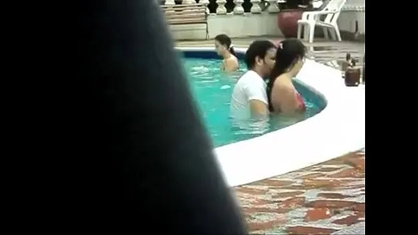 XXX Young naughty little bitch wife fucking in the pool 인기 동영상