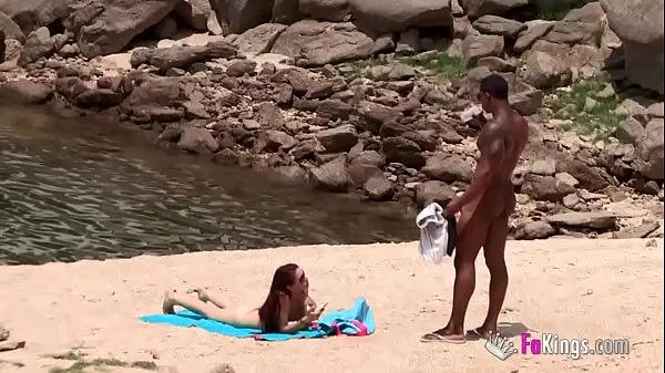 XXX The massive cocked black dude picking up on the nudist beach. So easy, when you're armed with such a blunderbuss top Videos