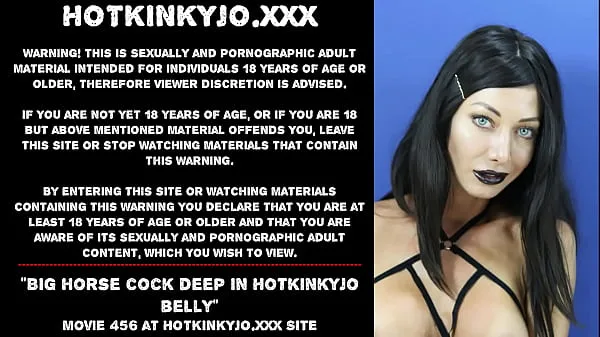 XXX Big cock deep in Hotkinkyjo belly top Videos