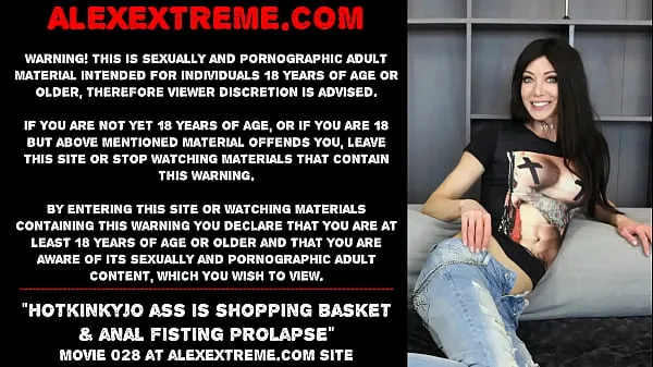 XXX Hotkinkyjo ass is shopping basket replacement & anal dildo balls κορυφαία βίντεο