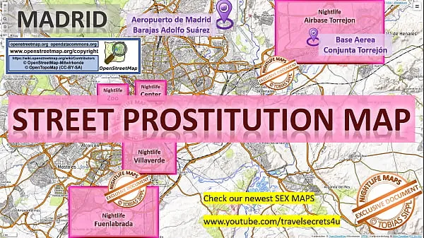 XXX Mapa de prostitución callejera de Madrid, España, España, España con indicación de dónde encontrar trabajadores callejeros, autónomos y burdeles. También te mostramos el Bar, la Vida Nocturna y el Barrio Rojo de la Ciudad vídeos principales