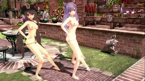 XXX MMD R18 Genshin impact Keqing Hutao Ganyu Sexy Dance Heart toppvideoer