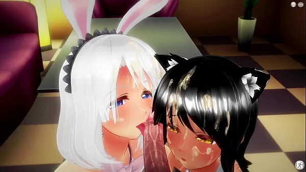 XXX Noir et blanc [3D Hentai, 4K, 60FPS, non censuré meilleures vidéos