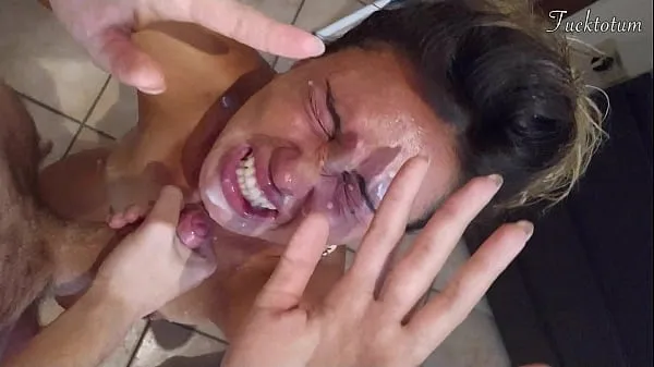XXX Girl orgasms multiple times and in all positions. (at 7.4, 22.4, 37.2). BLOWJOB FEET UP with epic huge facial as a REWARD - FRENCH audio bästa videoklipp