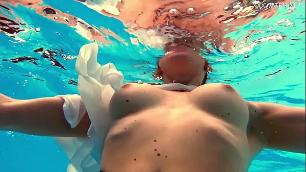 XXX Russian pornstar Anastasia Ocean strips in the pool top Videos
