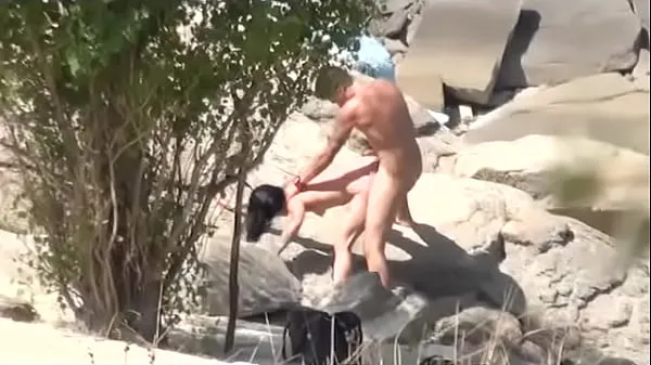 XXX She found a cock at the nude beach... And couldn't resist to try it أفضل مقاطع الفيديو