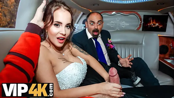XXX VIP4K. Random passerby scores luxurious bride in the wedding limo topvideoer