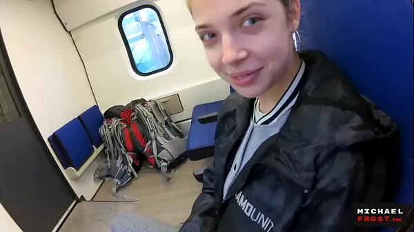 XXX Real Public Blowjob in the Train | POV Oral CreamPie by MihaNika69 and MichaelFrost top Videos