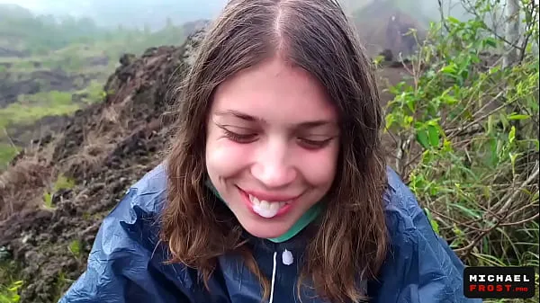 XXX The Riskiest Public Blowjob In The World On Top Of An Active Bali Volcano - POV top Videos