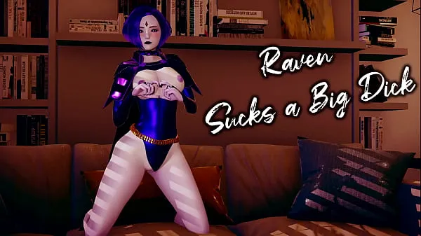 XXX Raven sucks a big dick l 3d uncensored hentai najlepsze filmy